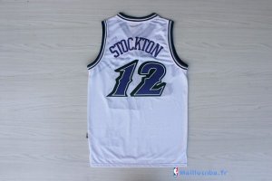 Maillot NBA Pas Cher Utah Jazz John Stockton 12 Blanc