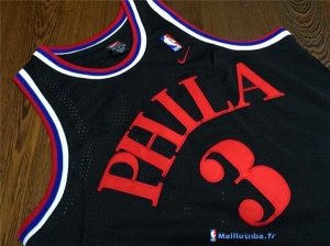 Maillot NBA Pas Cher Philadelphia Sixers Allen Iverson 3 6 Retro Noir