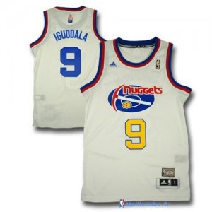 Maillot ABA Pas Cher Denver Nuggets Igudala 9 Blanc