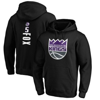 Sacramento Kings De'Aaron Fox Fanatics Branded Black Team Playmaker Name & Number Pullover Hoodie