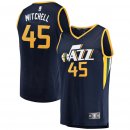 Utah Jazz Donovan Mitchell Fanatics Branded Navy Fast Break Replica Jersey - Icon Edition