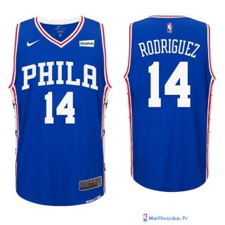 Maillot NBA Pas Cher Philadelphia Sixers James Michael 14 McAdoo Bleu 2017/18