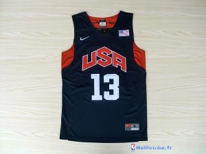 Maillot NBA Pas Cher USA 2012 Paul 13 Noir