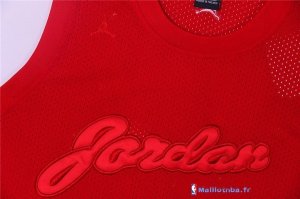 Maillot NBA Pas Cher Chicago Bulls Michael Jordan 23 Rouge Profond Engrener