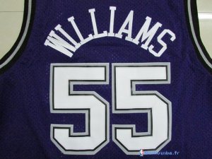 Maillot NBA Pas Cher Sacramento Kings Jason Williams 55 Pourpre