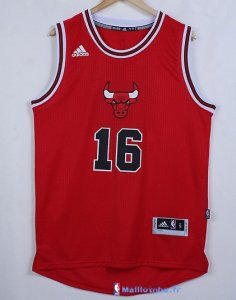 Maillot NBA Pas Cher Noël Chicago Bulls Pau 16 Rouge