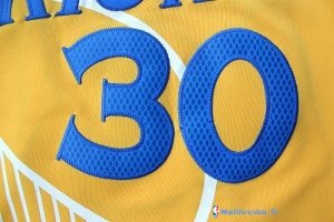 Maillot NBA Pas Cher Golden State Warriors Stephen Curry 30 Jaune MC