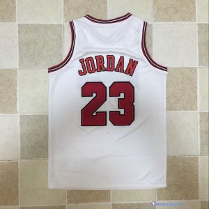 Maillot NBA Pas Cher Chicago Bulls Junior Michael Jordan 23 Blanc 2017/18