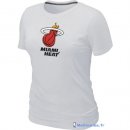 T-Shirt NBA Pas Cher Femme Miami Heat Blanc