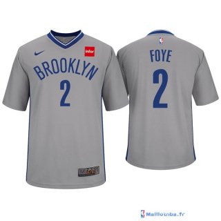 Maillot Manche Courte Brooklyn Nets Akil Mitchell 2Gris 2017/18