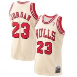 Chicago Bulls Michael Jordan Mitchell & Ness Gold 199596 Hardwood Classics Premium Gold Jersey