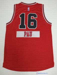 Maillot NBA Pas Cher Noël Chicago Bulls Pau 16 Rouge