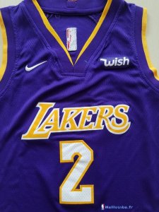 Maillot NBA Pas Cher Los Angeles Lakers Junior Ensemble Complet 2 Lonzo Ball Purpura 2017/18