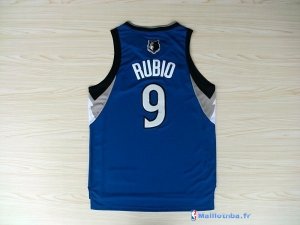 Maillot NBA Pas Cher Minnesota Timberwolves Ricky Rubio 9 Bleu