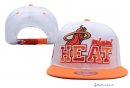 Bonnet NBA Miami Heat 2016 Blanc Orange