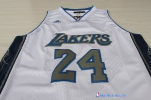 Maillot NBA Pas Cher Los Angeles Lakers Kobe Bryant 24 Blanc Noir