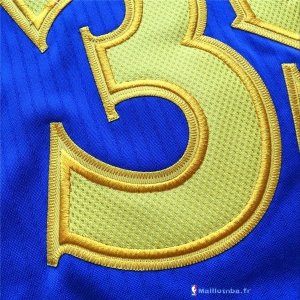 Maillot NBA Pas Cher Golden State Warriors Kevin Durant 35 Bleu Jaune