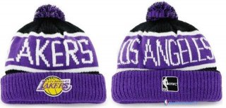 Tricoter un Bonnet NBA Los Angeles Lakers 2017 Pourpre