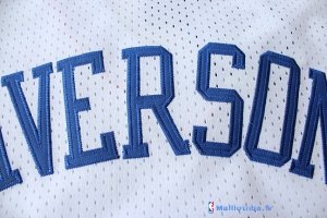 Maillot NBA Pas Cher Philadelphia Sixers Allen Iverson 3 10 Anniversaire Blanc