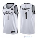 Maillot NBA Pas Cher Brooklyn Nets D'Angelo Russell 1 Blanc 2017/18