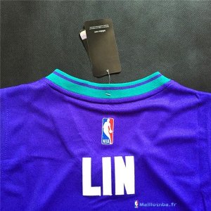 Maillot NBA Pas Cher Charlotte Hornets Jeremy Lin 7 Bleu