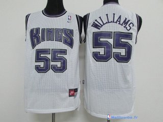 Maillot NBA Pas Cher Sacramento Kings Jason Williams 55 Blanc