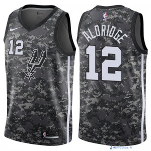 Maillot NBA Pas Cher San Antonio Spurs LaMarcus Aldridge 12 Nike Camouflage Ville 2017/18