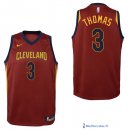 Maillot NBA Pas Cher Cleveland Cavaliers Junior Isaiah Thomas 3 Rouge Icon 2017/18