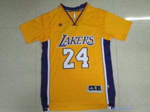 Maillot NBA Pas Cher Los Angeles Lakers Kobe Bryant 24 Jaune MC