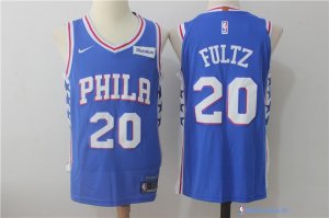 Maillot NBA Pas Cher Philadelphia Sixers Markelle Fultz 20 Bleu 2017/18