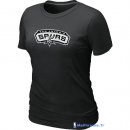T-Shirt NBA Pas Cher Femme San Antonio Spurs Noir