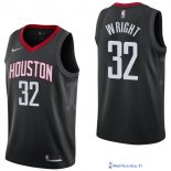 Maillot NBA Pas Cher Houston Rockets Brandan Wright 32 Noir Statement 2017/18