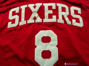 Maillot NBA Pas Cher Philadelphia Sixers Julius Erving 8 Rouge
