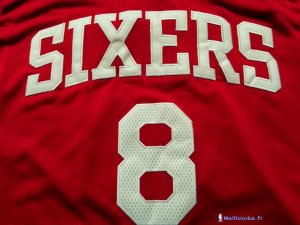 Maillot NBA Pas Cher Philadelphia Sixers Julius Erving 8 Rouge