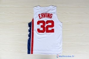 Maillot ABA Pas Cher Brooklyn Nets Erving 32 Blanc