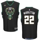 Maillot NBA Pas Cher Milwaukee Bucks Khris Middleton 22 Noir