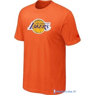 T-Shirt NBA Pas Cher Los Angeles Lakers Orange