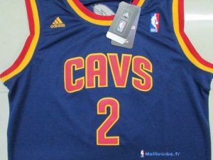 Maillot NBA Pas Cher Cleveland Cavaliers Junior Kyrie Irving 2 Bleu