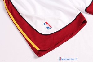 Pantalon NBA Pas Cher Miami Heat Blanc Rouge