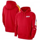 Houston Rockets Nike Red Hardwood Classics Retro Courtside Raglan Pullover Hoodie