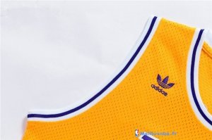 Maillot NBA Pas Cher Los Angeles Lakers Jerry West 44 Jaune