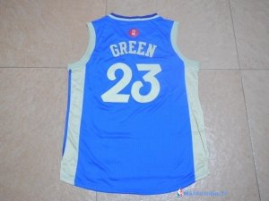 Maillot NBA Pas Cher Noël Golden State Warriors Vert 23 Bleu