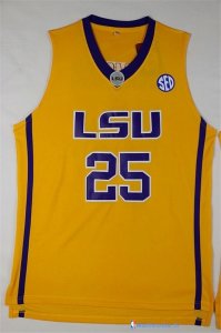 Maillot NCAA Pas Cher LSU Bobby Simmons 25 Jaune