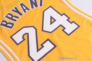 Maillot NBA Pas Cher Los Angeles Lakers Femme Kobe Bryant 24 Jaune