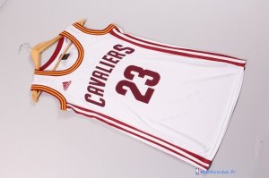 Maillot NBA Pas Cher Cleveland Cavaliers Femme LeBron James 23 Blanc