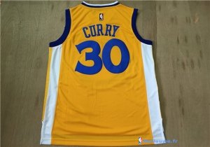 Maillot NBA Pas Cher Golden State Warriors Stephen Curry 30 Jaune