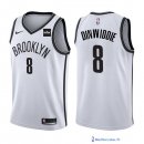 Maillot NBA Pas Cher Brooklyn Nets Spencer Dinwiddie 8 Blanc 2017/18