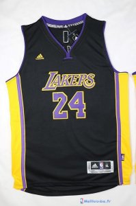 Maillot NBA Pas Cher Los Angeles Lakers Junior Kobe Bryant 24 Noir