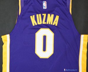 Maillot NBA Pas Cher Los Angeles Lakers Kyle Kuzma 0 Purpura 2017/18