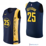 Maillot NBA Pas Cher Indiana Pacers Al Jefferson 25 Nike Marine Ville 2017/18